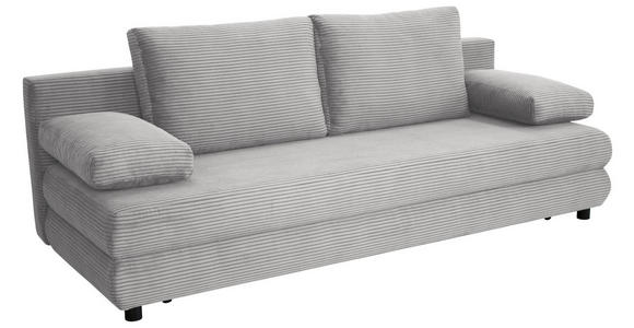 SCHLAFSOFA Taras  mit Stoffauswahl Cord Grau  - Schwarz/Grau, Design, Kunststoff/Textil (197/77/81cm) - Xora