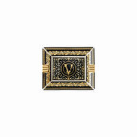 PEPELJARA  VITRUS GALA BLACK  13/8/2 cm           - zlatna/crna, Osnovno, keramika (13/8/2cm) - Versace