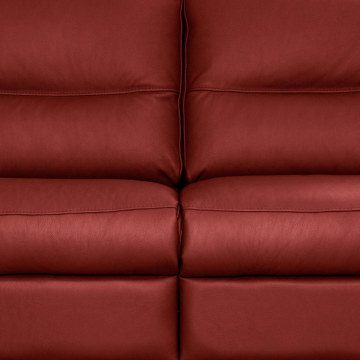 2-SITZER-SOFA  in Echtleder Rot   - Rot/Schwarz, Design, Leder/Holz (174/97/97cm) - Livetastic