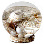 DEKOMUSCHEL - Klar, Basics, Glas/Naturmaterialien (10/9,5cm) - Ambia Home