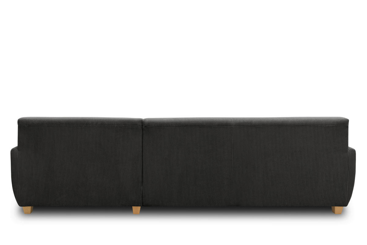ECKSOFA NIKA Schlammfarben Webstoff  - Schlammfarben/Silberfarben, Basics, Holz/Textil (277/156cm) - MID.YOU