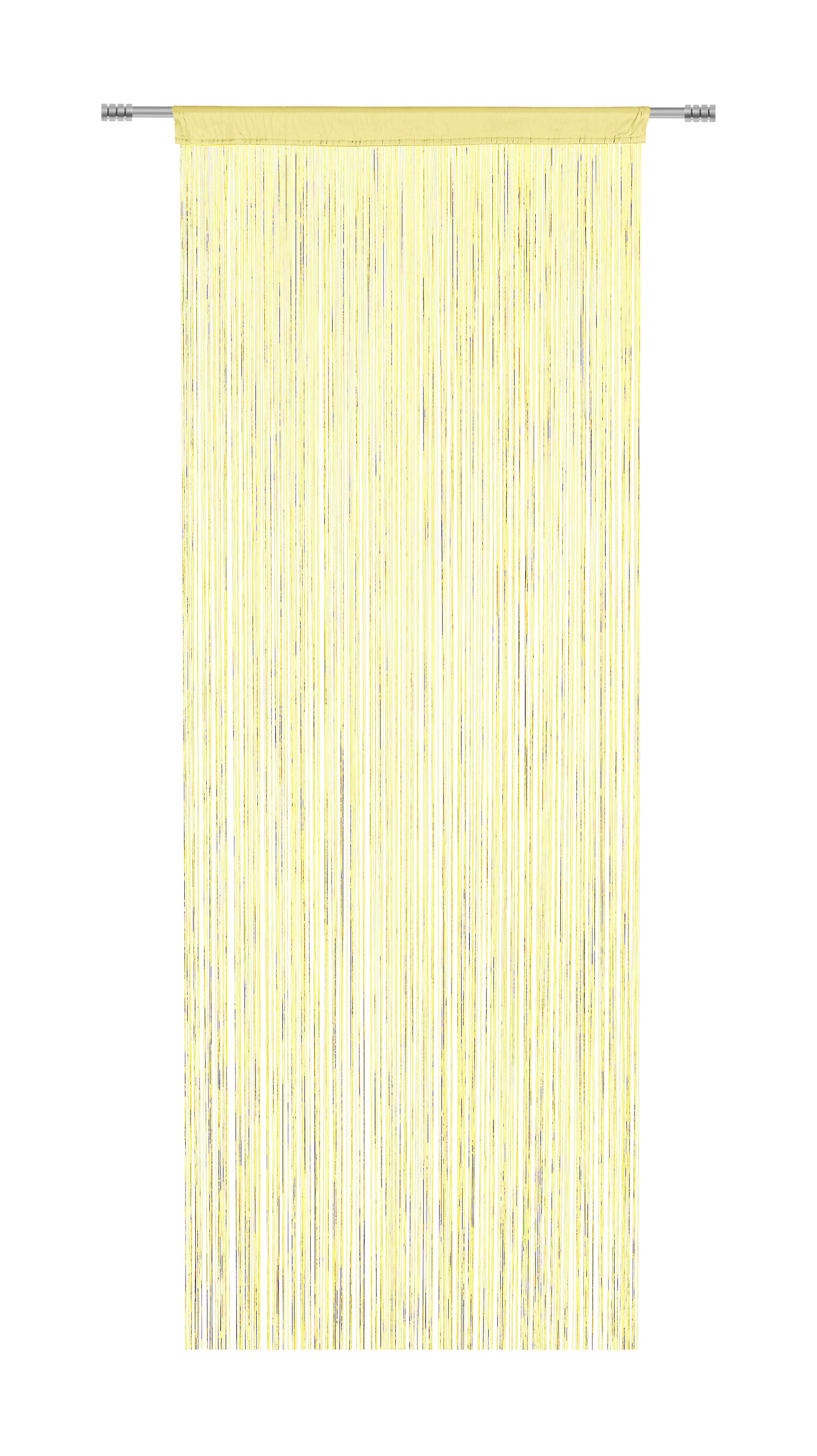 NITASTA ZAVESA UNI, RUMENA  prosojno  90/245 cm   - rumena, Konvencionalno, tekstil (90/245cm) - Boxxx