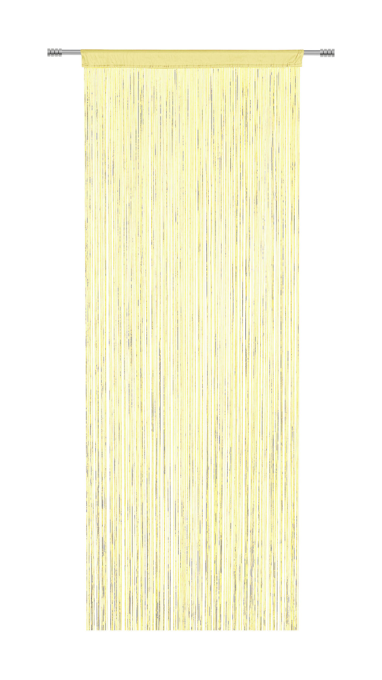 NITASTA ZAVESA UNI, RUMENA  prosojno  90/245 cm   - rumena, Konvencionalno, tekstil (90/245cm) - Boxxx