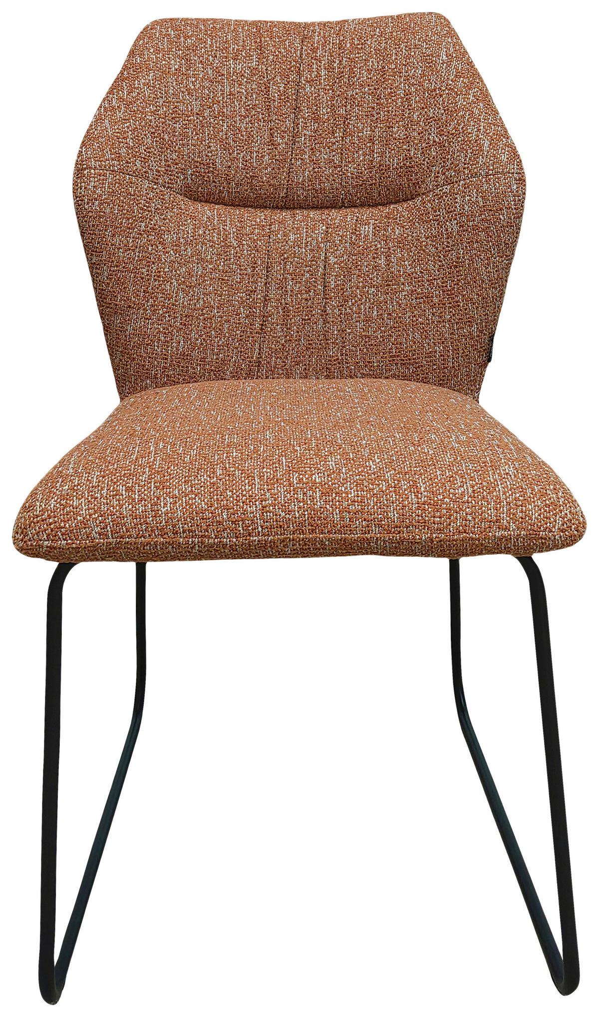 STUHL - Schwarz/Orange, Design, Textil/Metall (49/89,5/65cm) - Novel