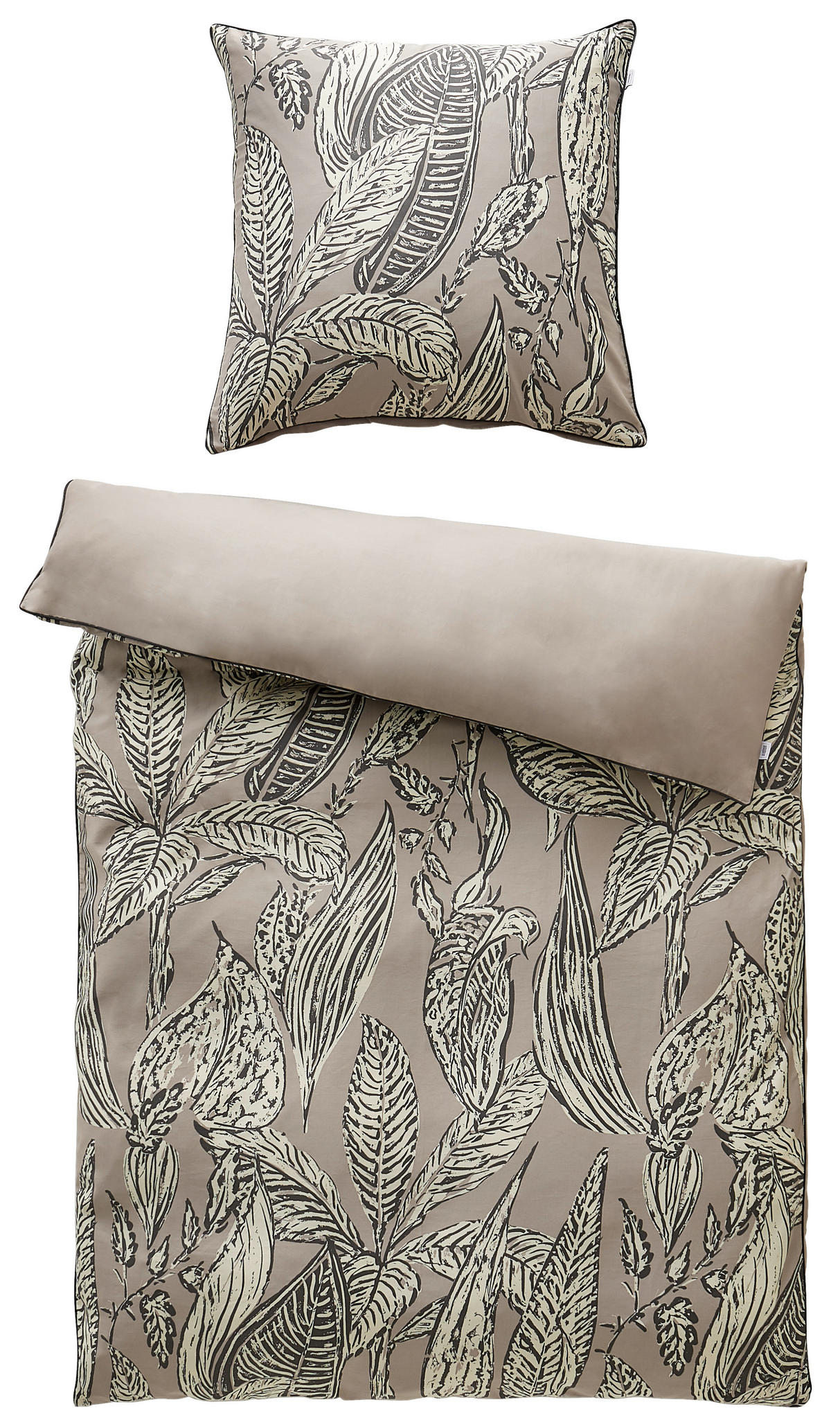 WENDEBETTWÄSCHE Emma Satin 135/200 cm  - Beige/Altrosa, KONVENTIONELL, Textil (135/200cm) - Schöner Wohnen