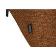 ECKSOFA in Struktur Rostfarben  280/205 cm  - Rostfarben/Schwarz, Design, Textil/Metall (280/205cm) - Xora