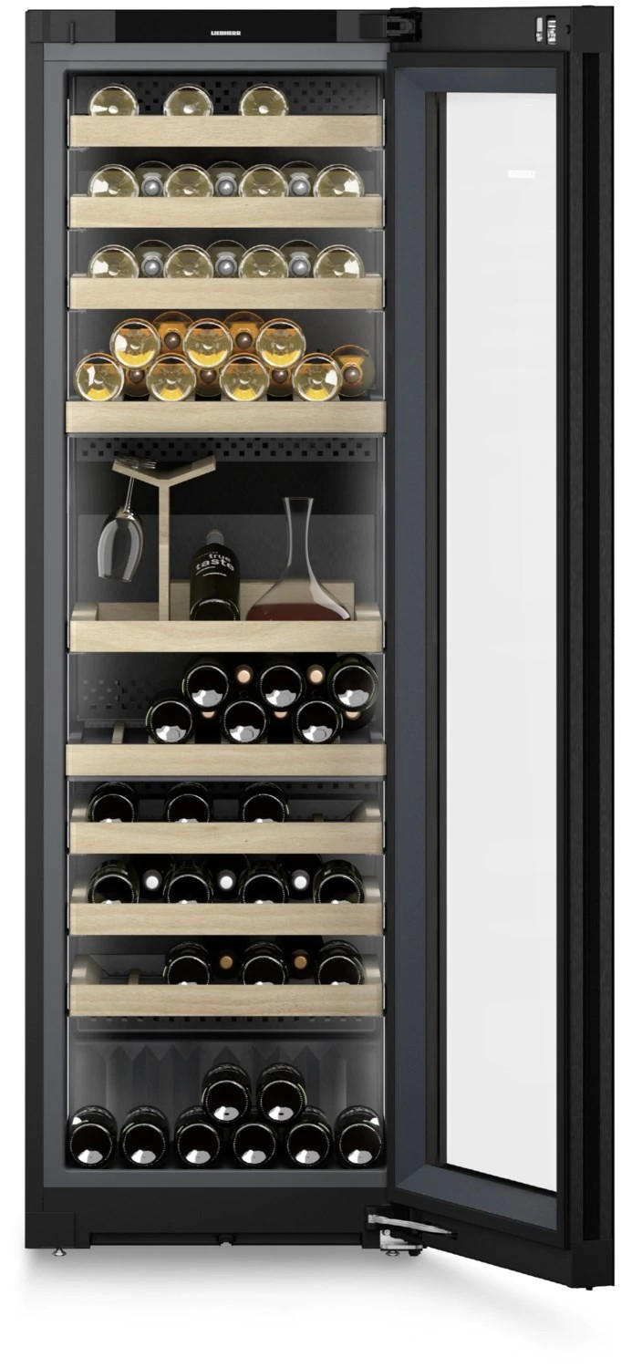 WEINKÜHLSCHRANK WPGBI5283  - Edelstahlfarben/Schwarz, Basics, Glas/Holz (59,7/185,4/67,8cm) - Liebherr