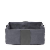 BROTKORB - Anthrazit, Design, Textil/Metall (26/10/26cm) - Blomus