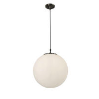 HÄNGLAMPA Atom 40/120 cm  - vit/svart, Klassisk, metall/glas (40/120cm)