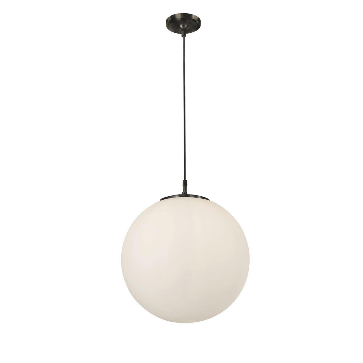 HÄNGLAMPA Atom 40/120 cm  - vit/svart, Klassisk, metall/glas (40/120cm)