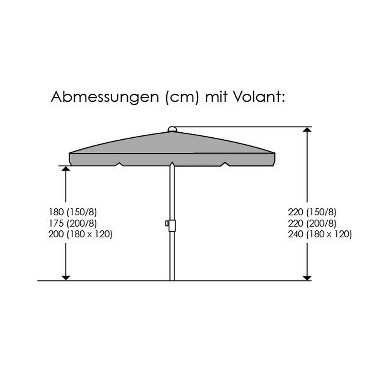 SONNENSCHIRM   - Silberfarben/Orange, Basics, Textil/Metall (150/220/150cm) - Schneider