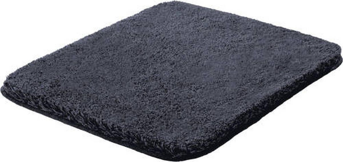 BIDET-VORLEGER Melange Dunkelgrau 50/60 cm  - Dunkelgrau, Basics, Kunststoff/Textil (50/60cm) - Grund