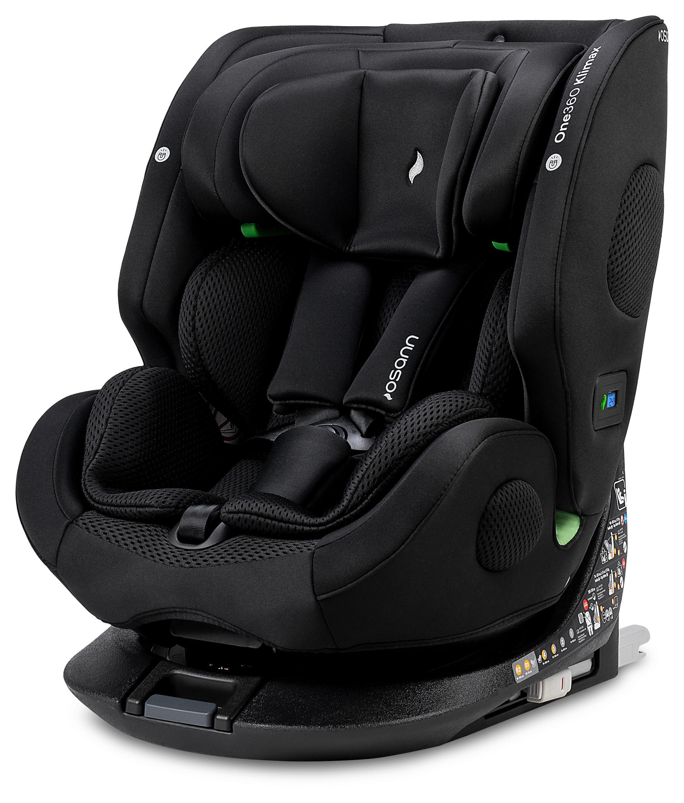 Osann Reboarder-Kindersitz One360 Klimax Schwarz 43x58x48 cm