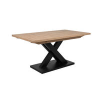 ESSTISCH 160-200/90/76 cm Nachbildung  Holzwerkstoff ausziehbar rechteckig Schwarz, Eiche Artisan  - Schwarz/Eiche Artisan, Design, Holzwerkstoff (160-200/90/76cm) - P & B