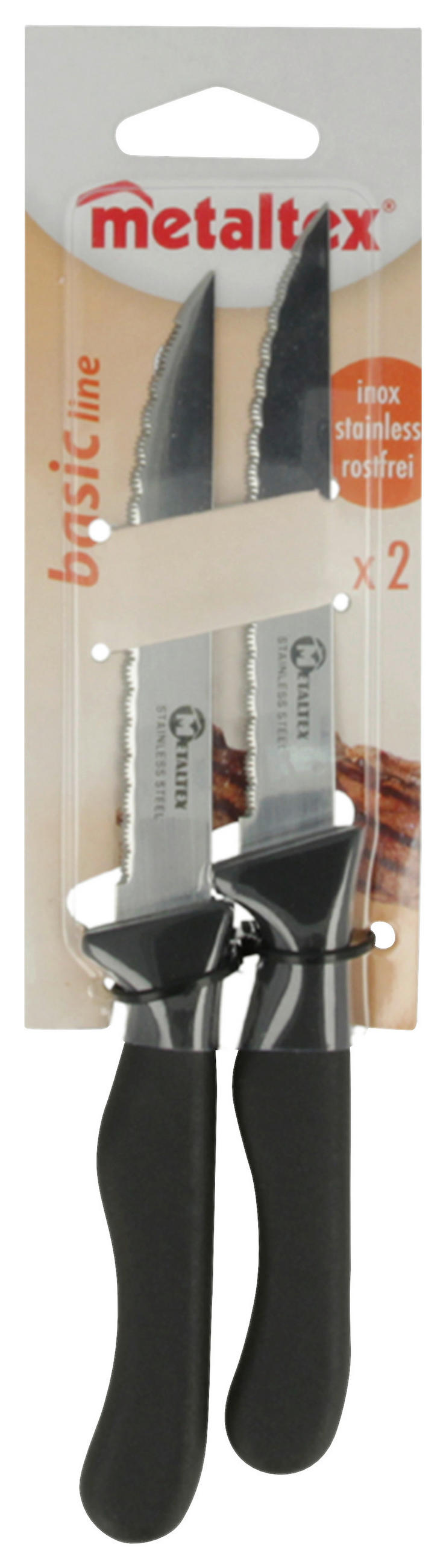 STEAKVÁGÓ KÉSKÉSZLET - műanyag/fém (6.8/25.2/1.6cm) - Metaltex
