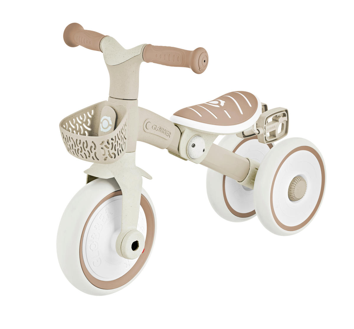 DREIRAD LEARNING TRIKE 2in1 PLUS ECO  - Taupe, Basics, Kunststoff (58.9/41.0/42.7cm) - GLOBBER