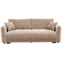 BOXSPRINGSOFA  in Chenille  - Schwarz, KONVENTIONELL, Kunststoff/Textil (235/94/103cm) - Novel