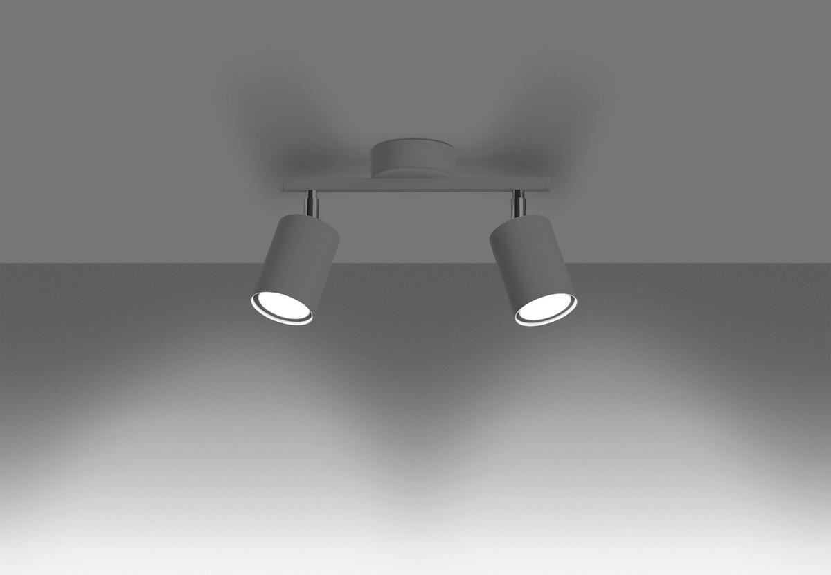 DECKENSTRAHLER LEMMI 26/8/20 cm  - Weiß, KONVENTIONELL, Metall (26/8/20cm)