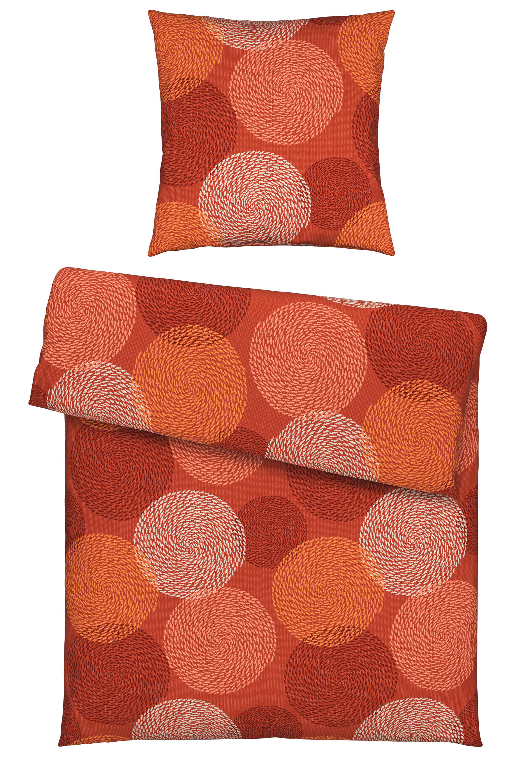 BETTWÄSCHE 135/200 cm Fleece, Biber  - Terracotta, Textil (135/200cm) - Novel