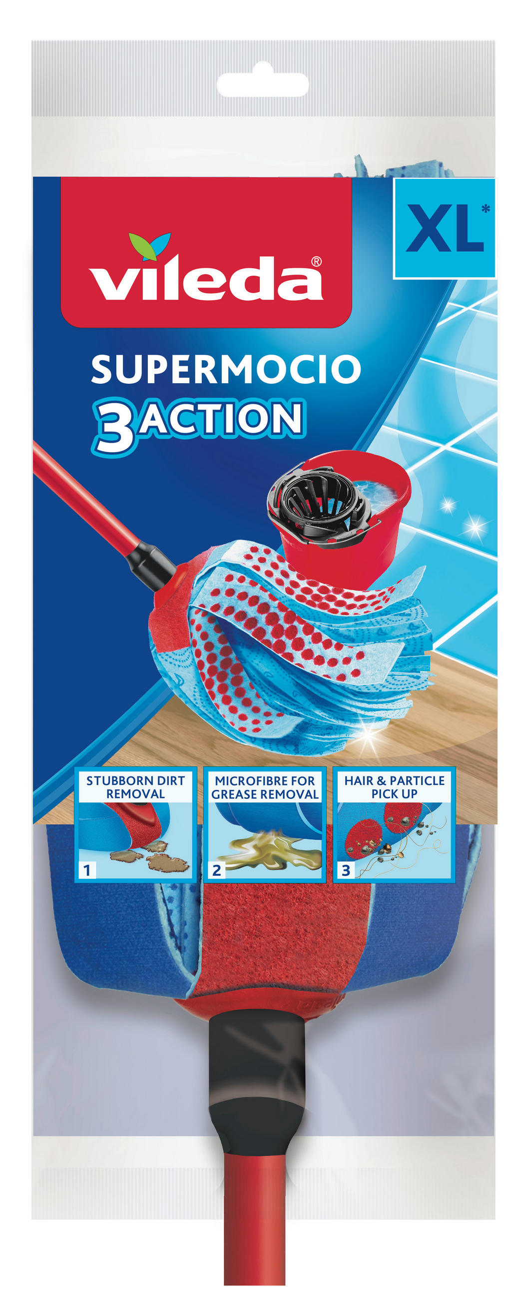 MOP PLAT - Basics, metal (19.6/150.6/22.1cm) - Vileda
