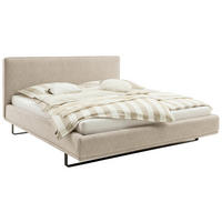 POLSTERBETT 180/200 cm,  in Beige, Matratze, Lattenrost, Wendematratze mit unterschiedlichen Härtegraden, H2 + H3 = mittel + fest  - Birkefarben/Beige, Design, Holz/Textil (180/200cm) - Schöner Wohnen