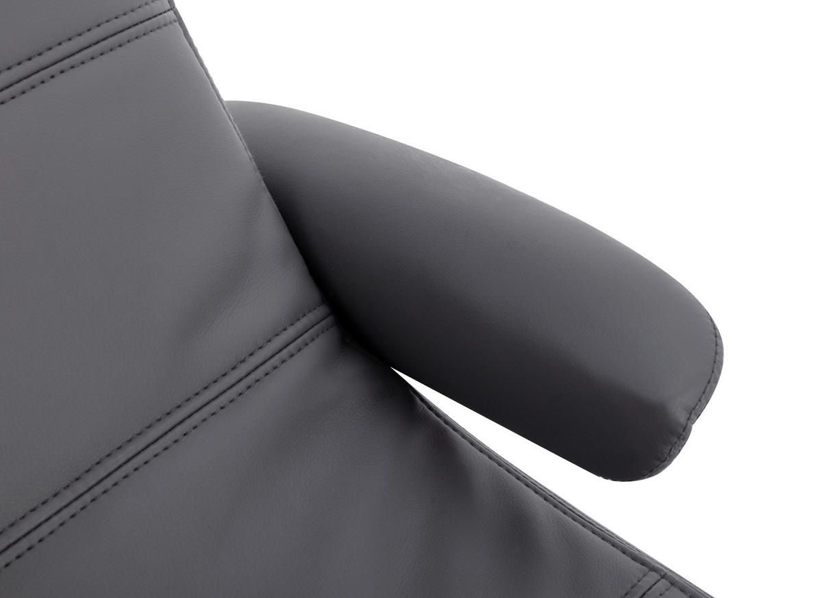 RELAXAČNÉ KRESLO S PODNOŽKOU, textil, sivá - čierna/sivá, Design, kov/textil (68/101/85cm) - Livetastic