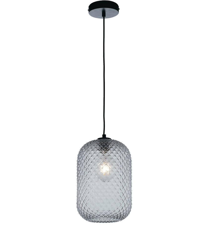 Luce ambiente Design Hängeleuchte Luce Ambiente e Design Schwarz, Dunkelgrau 150 cm