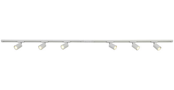 SCHIENENSYSTEM - Chromfarben/Weiß, Trend, Kunststoff/Metall (210/5,5/14cm) - Novel