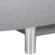 SCHLAFSOFA Flachgewebe Hellgrau  - Chromfarben/Hellgrau, Design, Kunststoff/Textil (194/73/91cm) - Xora