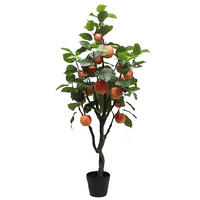 UMELÁ RASTLINA jablko 122 cm - čierna/zelená, Basics, textil/plast (122cm) - Ambia Home