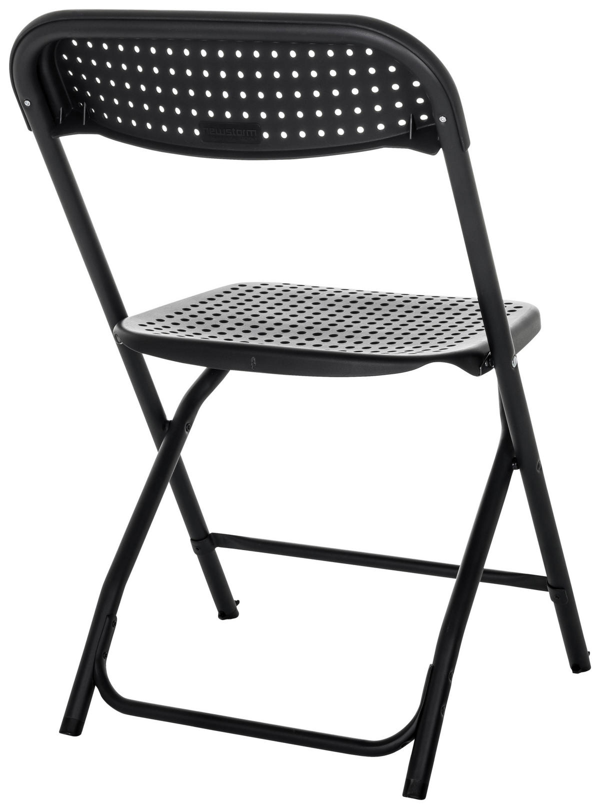 KLAPPSTUHL Schwarz  - Schwarz, Basics, Kunststoff (51/80/52cm) - MID.YOU