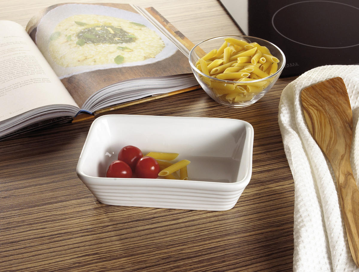 AUFLAUFFORM 18/13,5/5 cm   - Weiss, Basics, Keramik (18/13,5/5cm) - Homeware Profession.