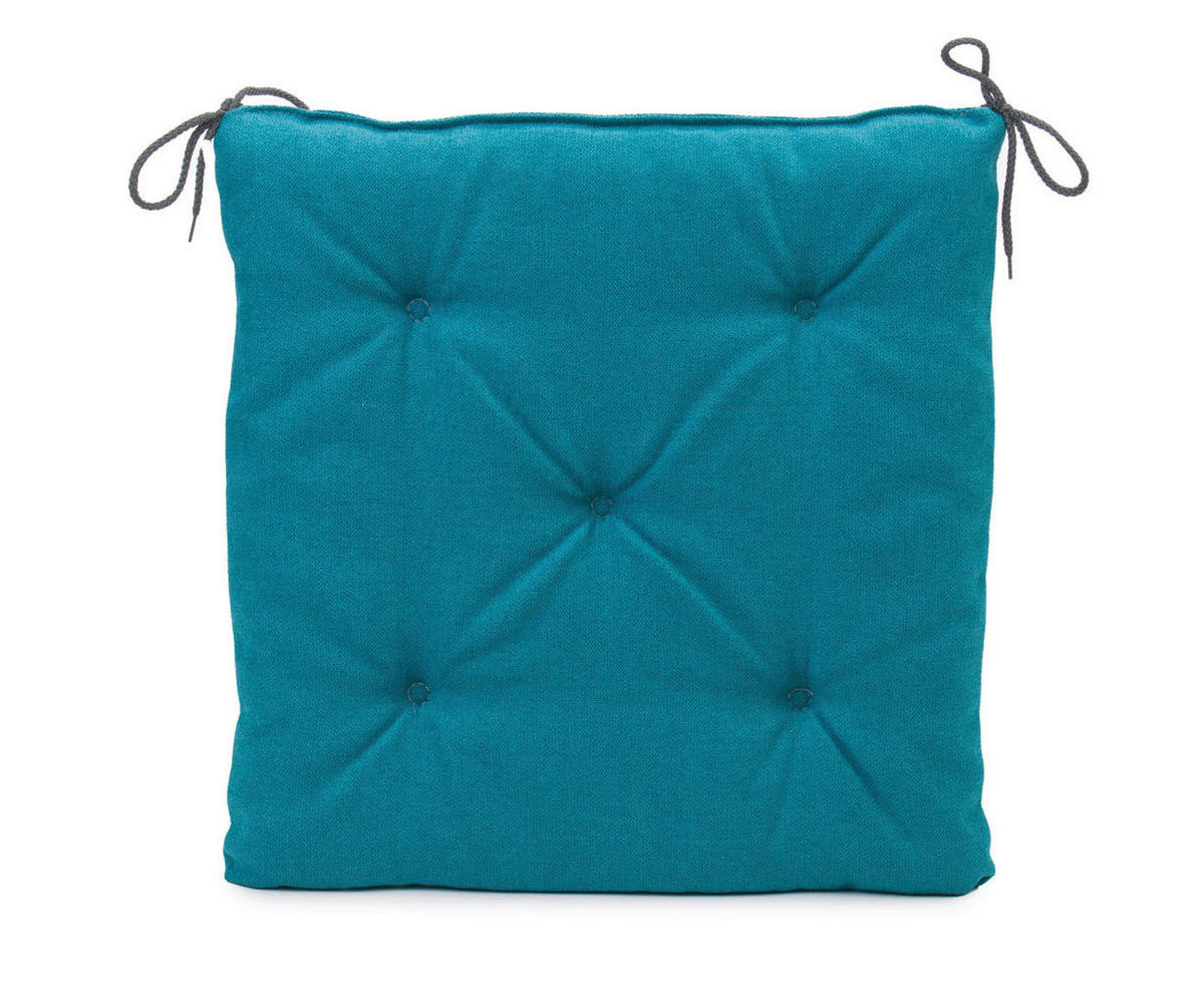 PODUŠKA NA SEDENIE, 40/40/4 cm - petrolejová, Basics, textil (40/40/4cm) - Novel