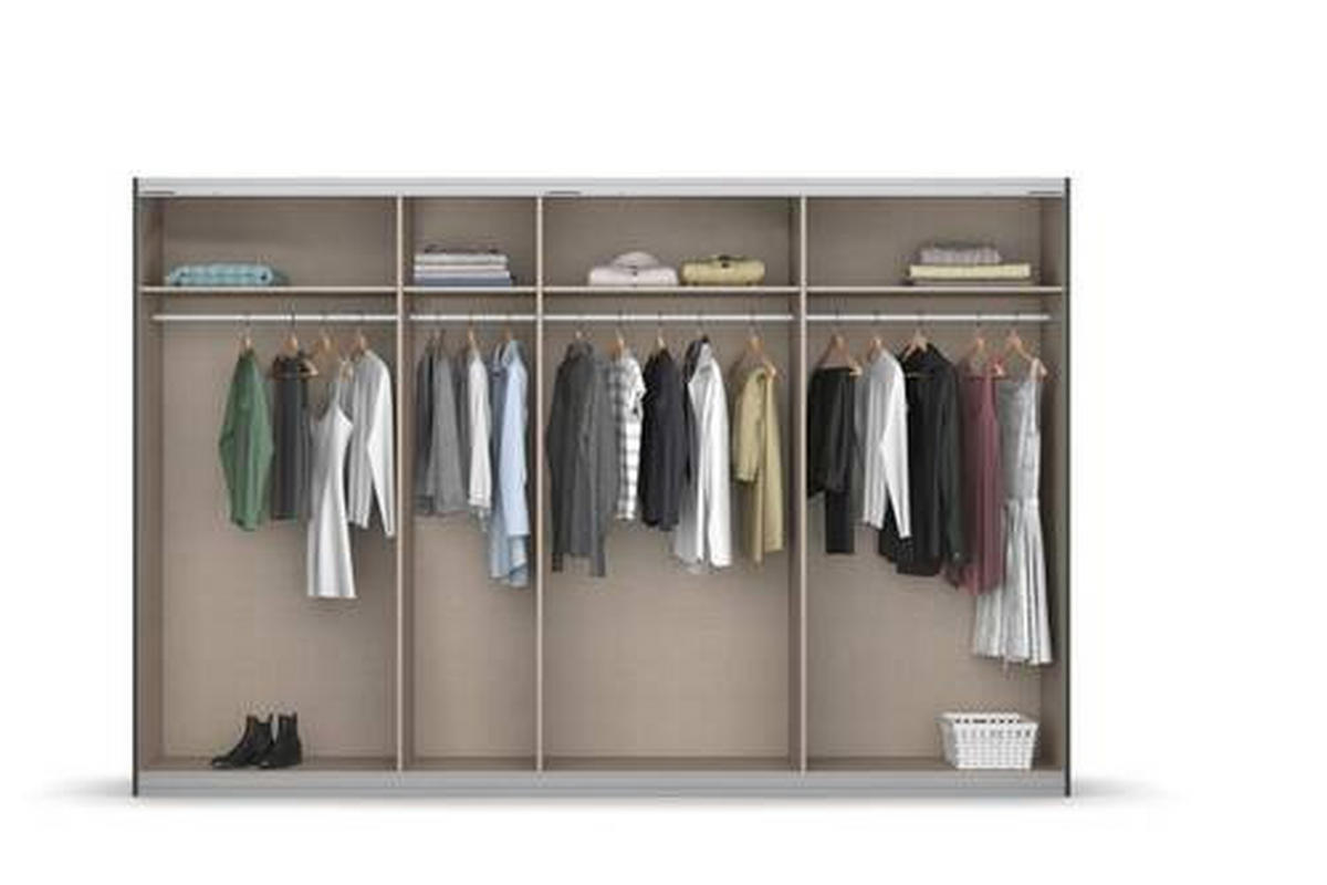 SCHWEBETÜRENSCHRANK 316/211/62 cm 4-türig Eichefarben  - Eichefarben, KONVENTIONELL, Holzwerkstoff (316/211/62cm) - Rauch Möbel