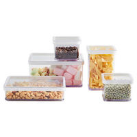 VORRATSDOSENSET 5-teilig  - Transparent, Basics, Kunststoff - Rotho