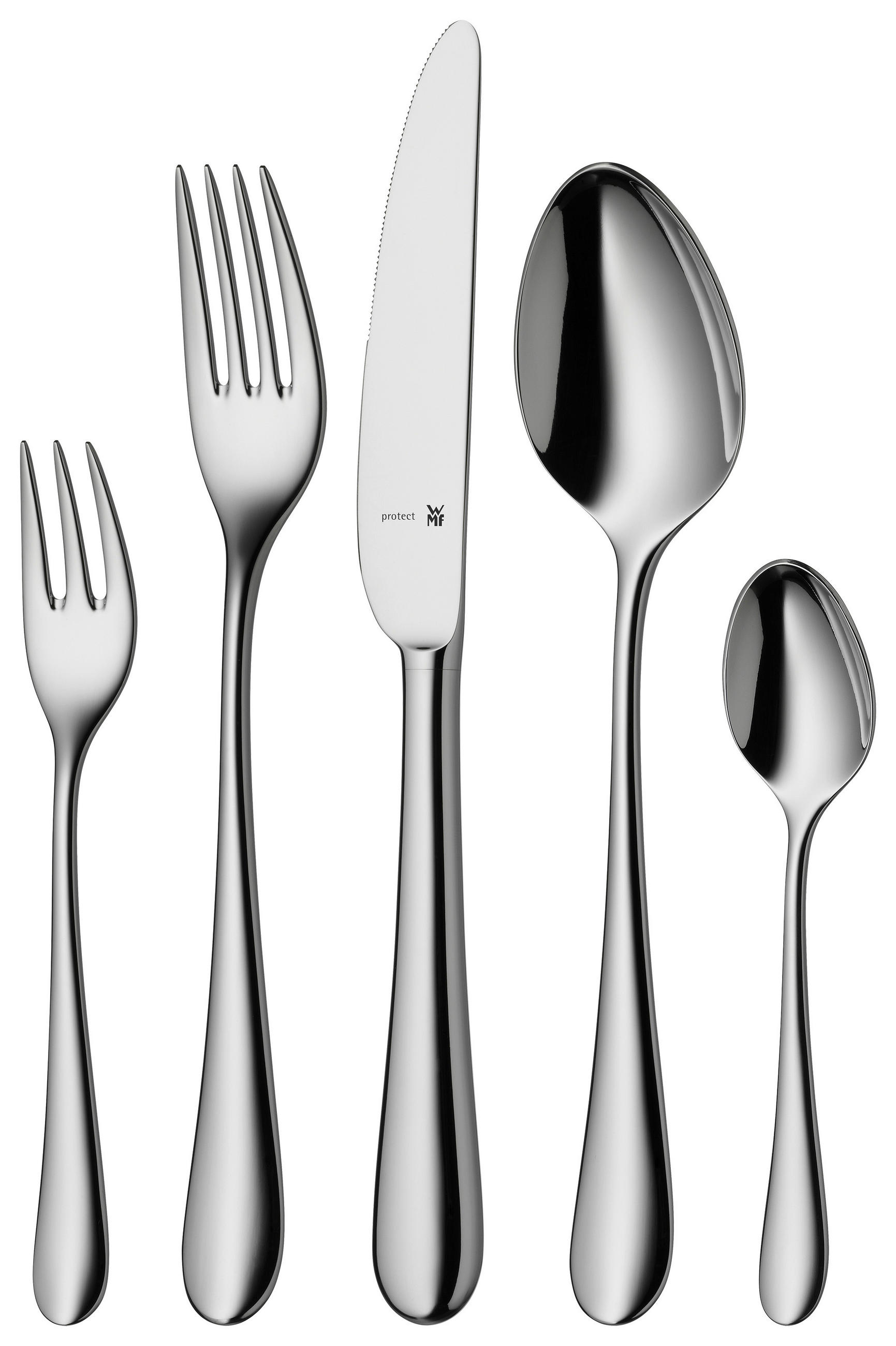 BESTECKSET Merit 30-teilig Edelstahl  - Edelstahlfarben, Basics, Metall - WMF