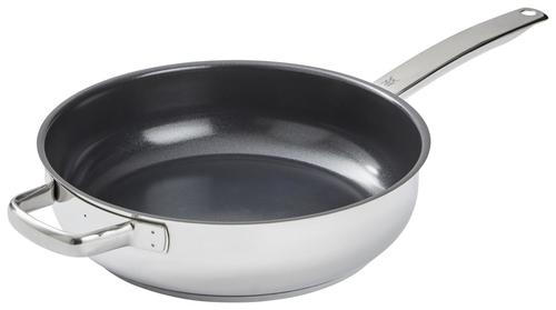 SCHMORPFANNE 28 cm  - Edelstahlfarben, Design, Metall (28cm) - WMF
