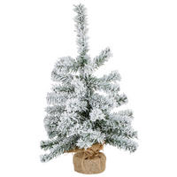NOVOGODIŠNJA JELKA - zelena/bela, Osnovno, metal/tekstil (30/45cm) - X-Mas