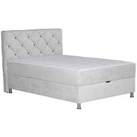 BOXBETT 120/200 cm  in Naturfarben  - Chromfarben/Naturfarben, Design, Kunststoff/Textil (120/200cm) - Boxxx