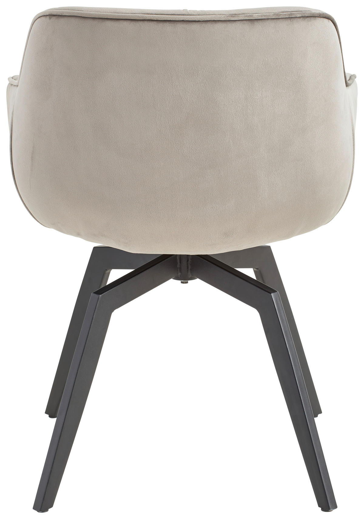 ARMLEHNSTUHL  in Eisen Samt  - Schwarz/Grau, Modern, Holz/Textil (59,5/84/63,5cm) - Livetastic