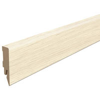 SOCKELLEISTE Eiche weiss Weiß  - Weiß, KONVENTIONELL, Holzwerkstoff (240/1.4/5.8cm) - Egger Holzwerkstoffe