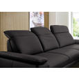 ECKSOFA in Echtleder Dunkelbraun  - Dunkelbraun/Schwarz, Design, Leder/Metall (332/193cm) - Dieter Knoll