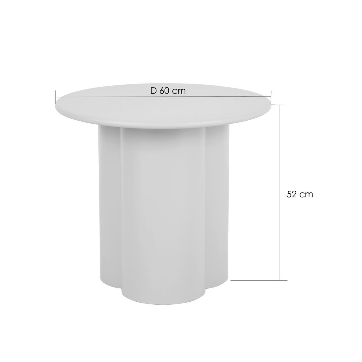BEISTELLTISCH 60/60/52 cm Kaschmir rund  - Kaschmir, Design, Holzwerkstoff/Metall (60/60/52cm) - Stylife