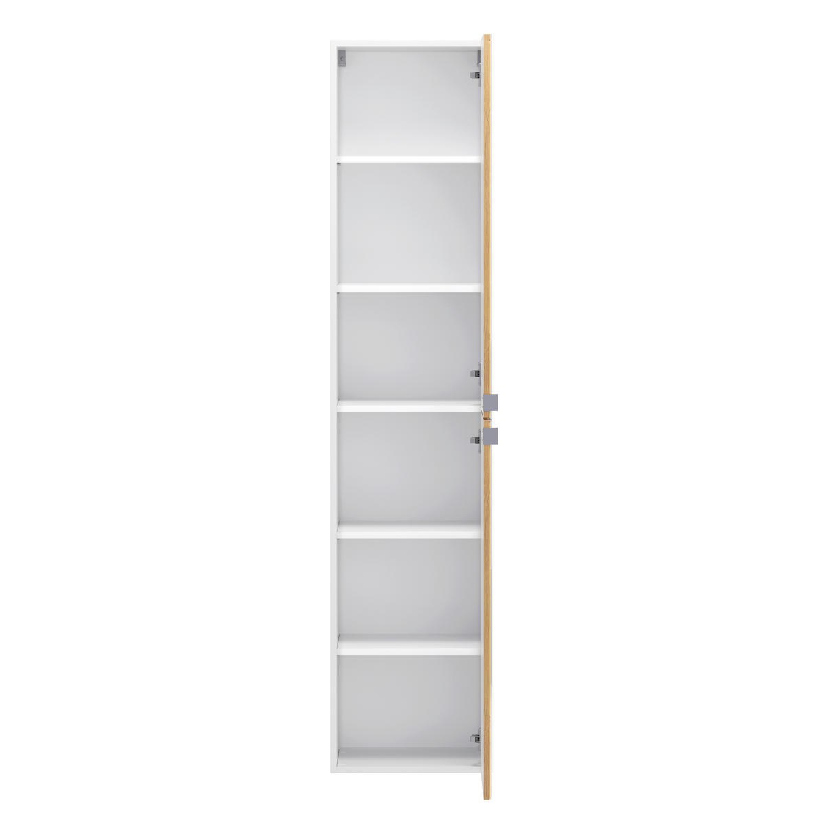 SPIEGELSCHRANK 40/180/35 cm  - Wildeiche/Edelstahlfarben, Trend, Holzwerkstoff/Metall (40/180/35cm) - Held