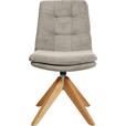 STUHL - Sandfarben/Eichefarben, Design, Holz/Textil (50/90/69cm) - Johann Jakob