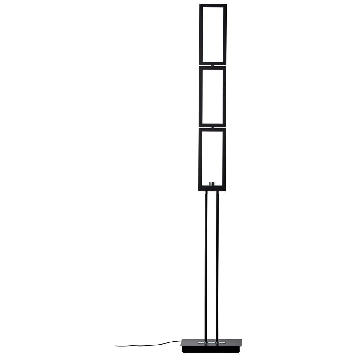 LED-STEHLEUCHTE - Schwarz, Design, Kunststoff/Metall (27/15/150cm) - Brilliant