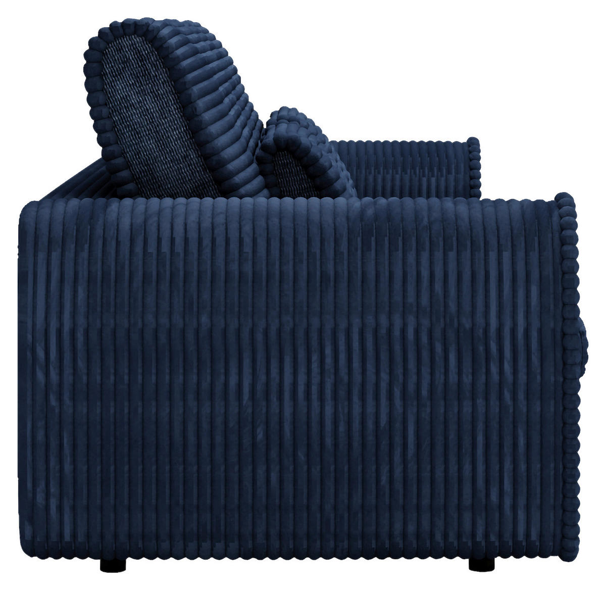 SCHLAFSOFA in Cord, Feincord Dunkelblau  - Schwarz/Dunkelblau, Konventionell, Kunststoff/Textil (240/83/116cm) - Carryhome