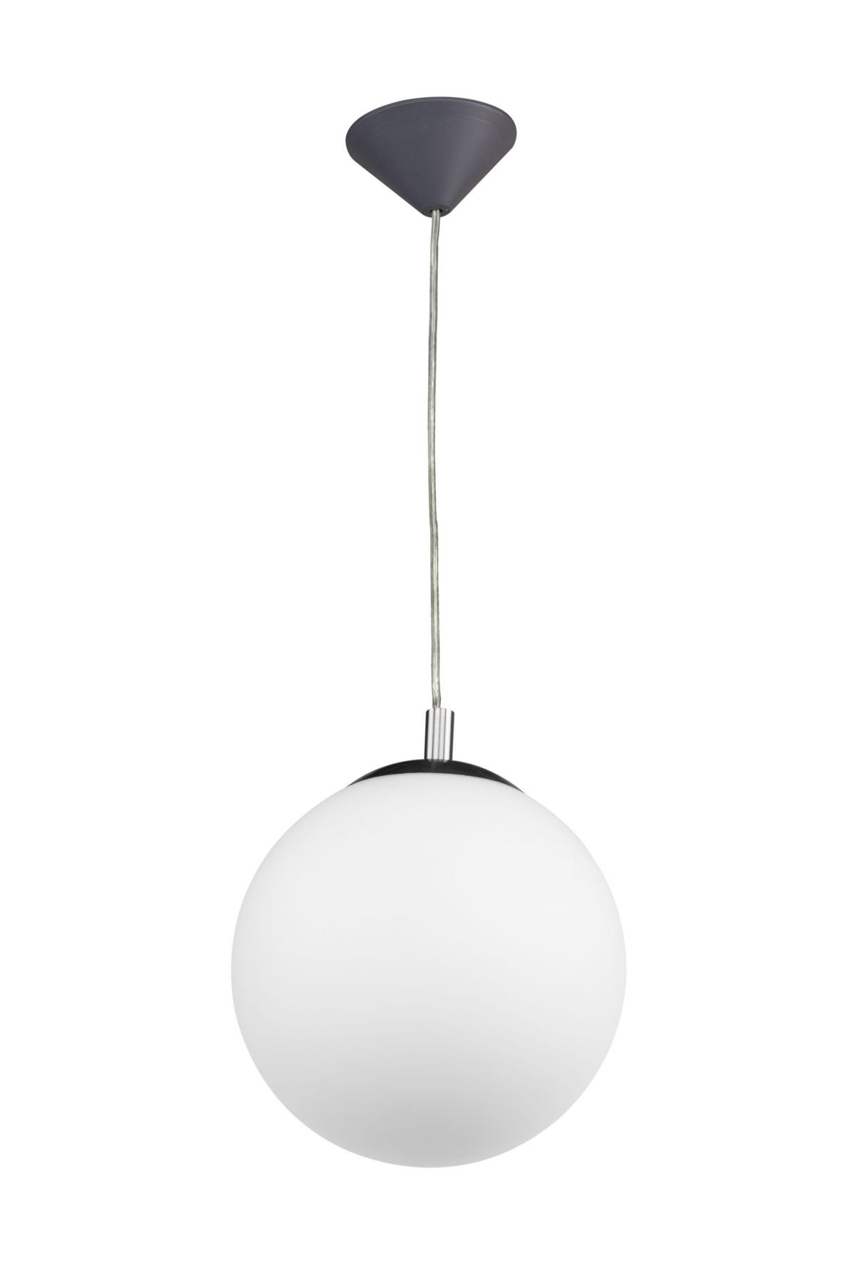 HÄNGELEUCHTE 25/150 cm  - Weiß/Grau, Basics, Glas/Kunststoff (25/150cm) - Novel