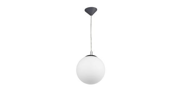 HÄNGELEUCHTE 25/150 cm  - Weiß/Grau, Basics, Glas/Kunststoff (25/150cm) - Novel