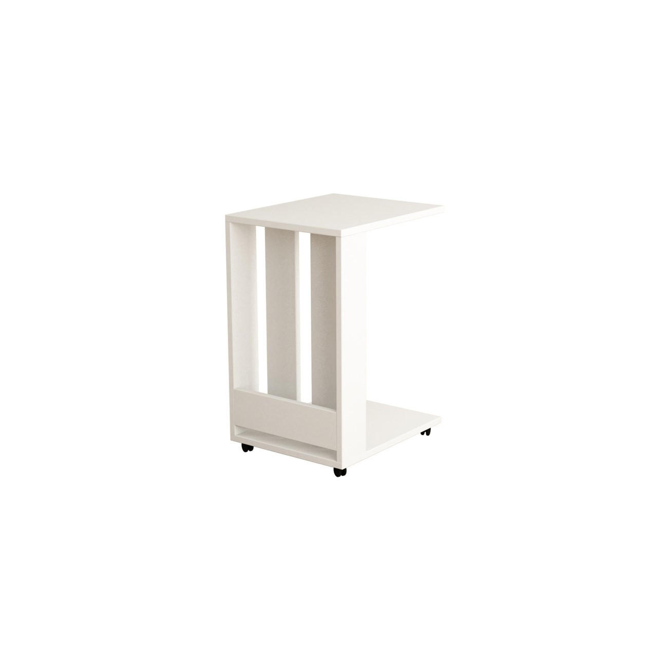 BEISTELLTISCH in Holzwerkstoff 37/45/60 cm  - Weiss, Design, Holzwerkstoff/Kunststoff (37/45/60cm) - Livetastic
